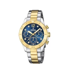 Festina ure Festina Chrono F20604/3 | Dame Dameure Med Lænke | Dameure I Bicolor
