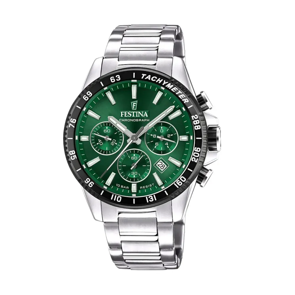 Festina ure Festina Chrono F20560/4 | Herreure I Stål | Herreure Med Lænke