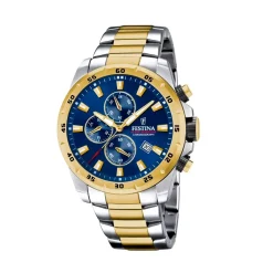 Festina ure Festina Chronograph F20562/2 | Herreure Med Lænke | Herreure I Bicolor