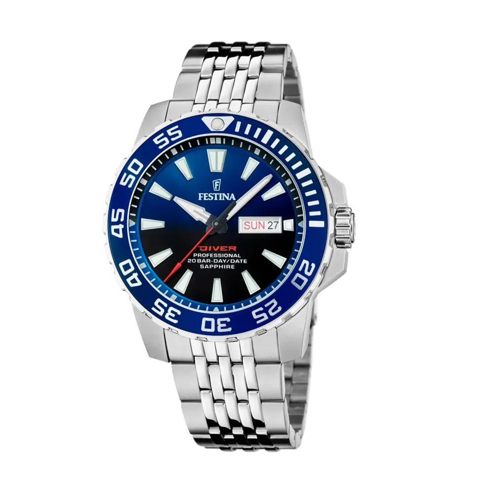 Festina ure Festina Diver F20661/1 | Herreure Med Lænke | Herreure I Stål