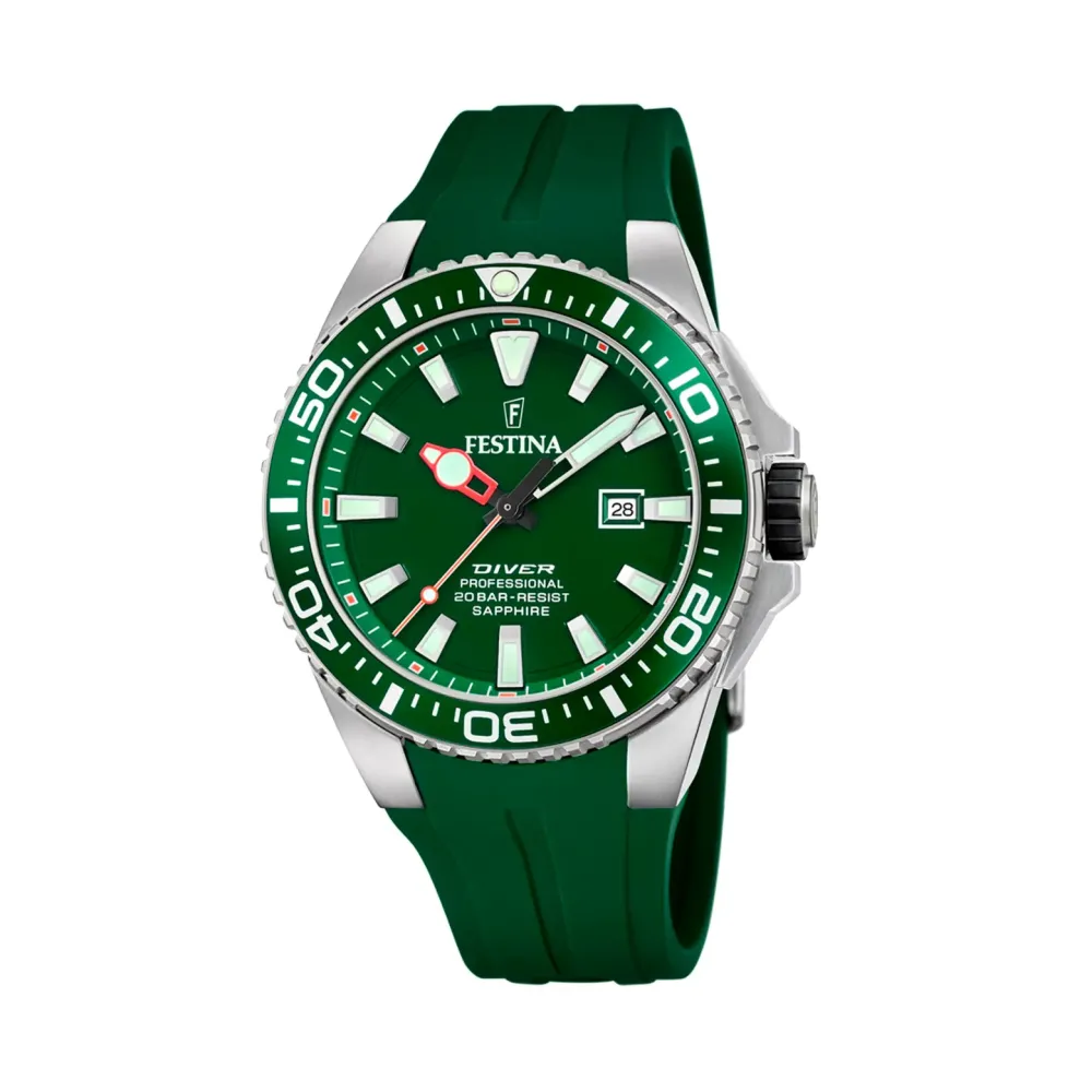 Festina ure Festina Diver F20664/2 | Herreure I Stål | Herreure Med Rem