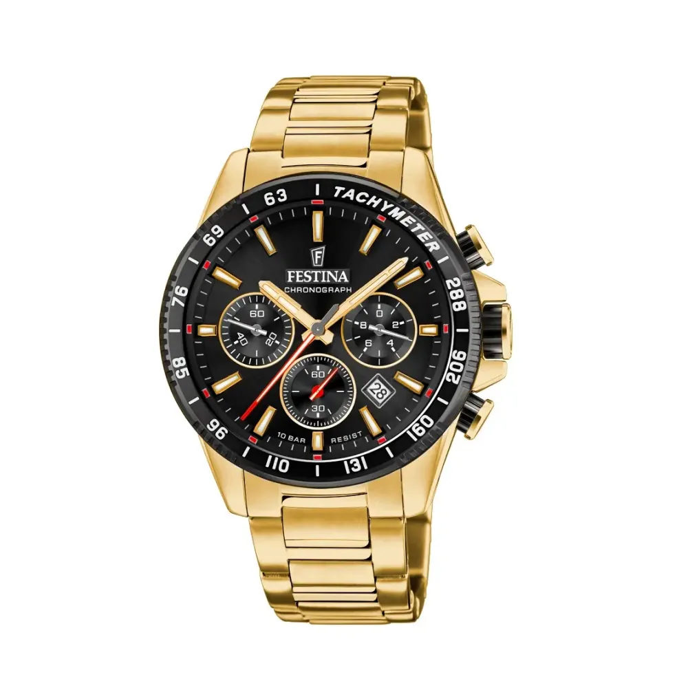 Festina ure Festina F20634/5 | Herreure Med Lænke | Herreure I Gulddouble