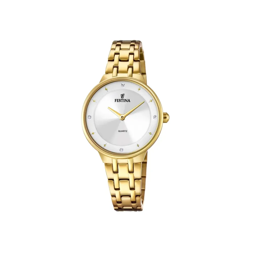 Festina ure Festina F20601/1 | Dame Dameure Med Lænke | Dameure I Gulddouble