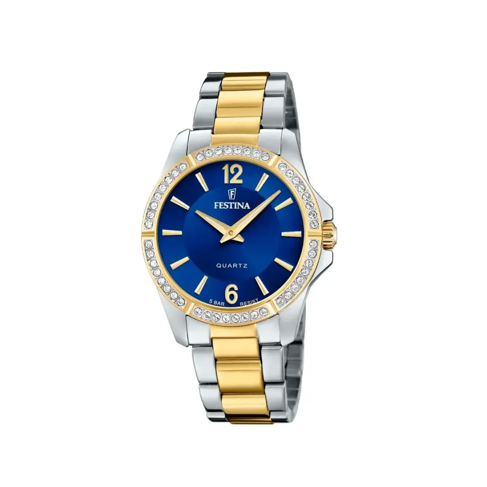 Festina ure Festina Mademoiselle F20594/2 | Dame Dameure Med Lænke | Dameure I Bicolor