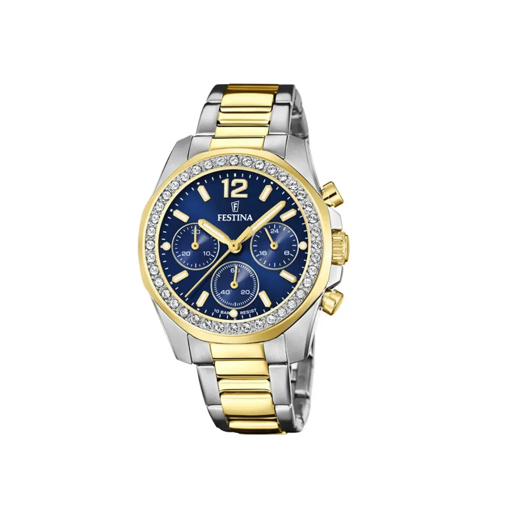 Festina ure Festina Rainbow F20607/2 | Dame Dameure Med Lænke | Dameure I Bicolor