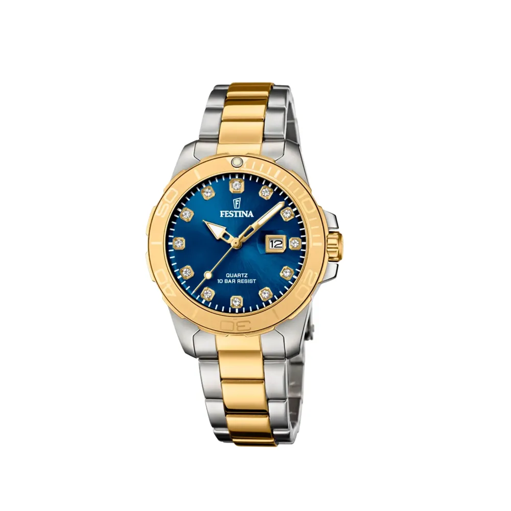 Festina ure Festina Sport F20504/3 | Dame Dameure Med Lænke | Dameure I Bicolor