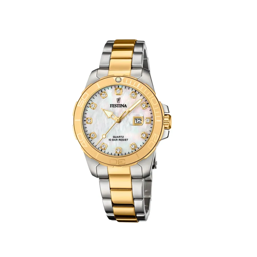 Festina ure Festina Sport F20504/2 | Dame Dameure Med Lænke | Dameure I Bicolor