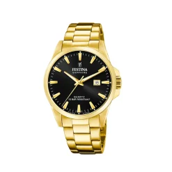 Festina ure Festina Swiss Made F20044/6 | Herreure Med Lænke | Herreure I Gulddouble