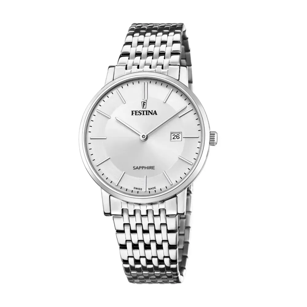 Festina ure Festina Swiss Made F20018/1 | Herreure Med Lænke | Herreure I Stål