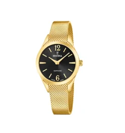 Festina ure Festina Swiss Made Grace F20077/5 | Dame Dameure Med Lænke | Dameure I Gulddouble