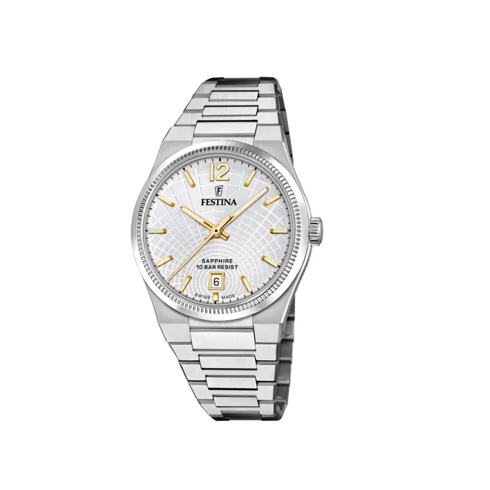 Festina ure Festina Swiss Made Rivé F20052/2 | Dame Dameure Med Lænke | Dameure I Stål