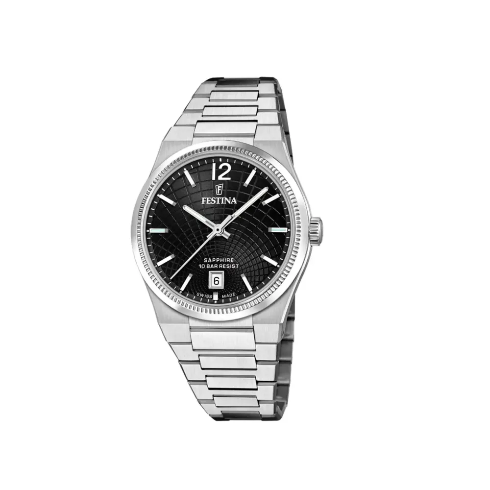 Festina ure Festina Swiss Made Rivé F20052/8 | Dame Dameure Med Lænke | Dameure I Stål