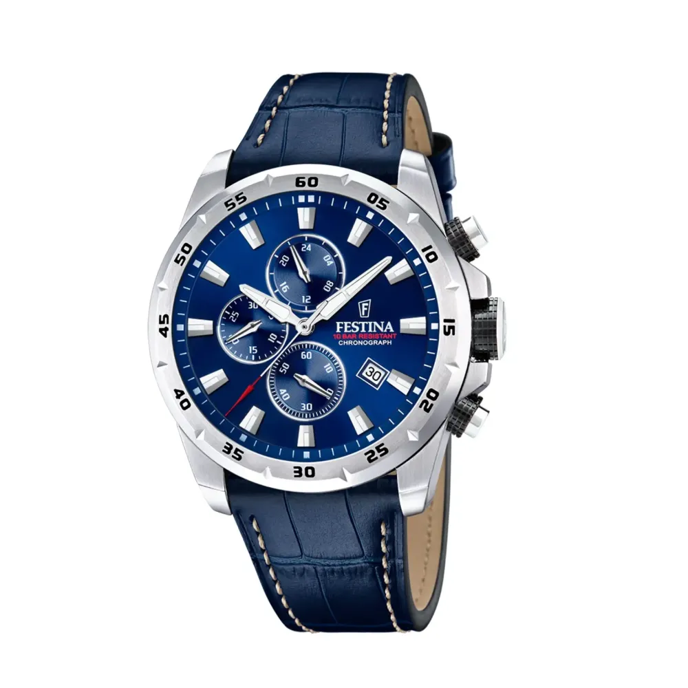Festina ure Festina Timeless Chrono F20692/2 | Herreure Med Rem | Herreure I Stål