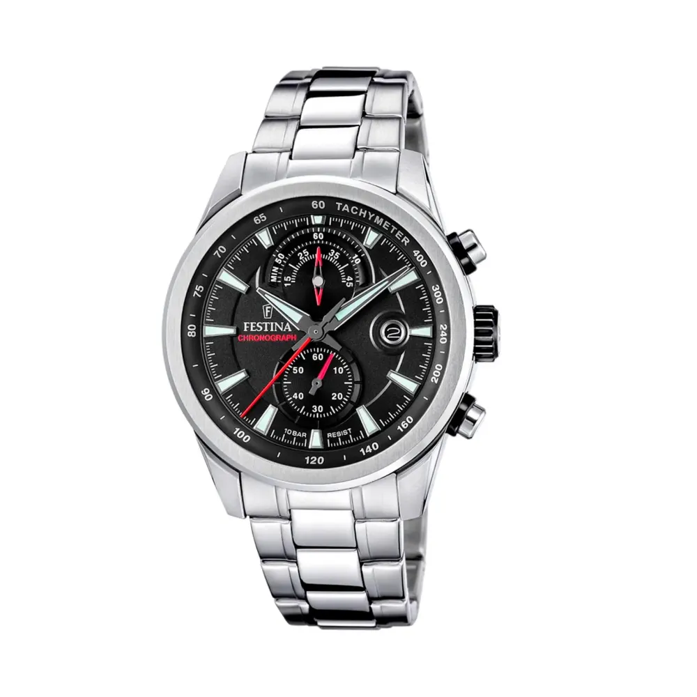 Festina ure Festina Timeless Chrono F20694/6 | Herreure Med Lænke | Herreure I Stål