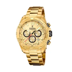 Festina ure Festina Timeless Chrono F20684/1 | Herreure Med Lænke | Herreure I Gulddouble