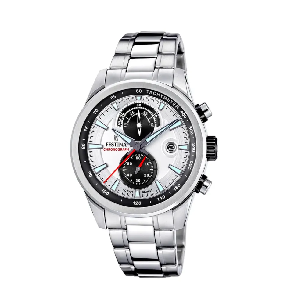 Festina ure Festina Timeless Chrono F20694/1 | Herreure Med Lænke | Herreure I Stål