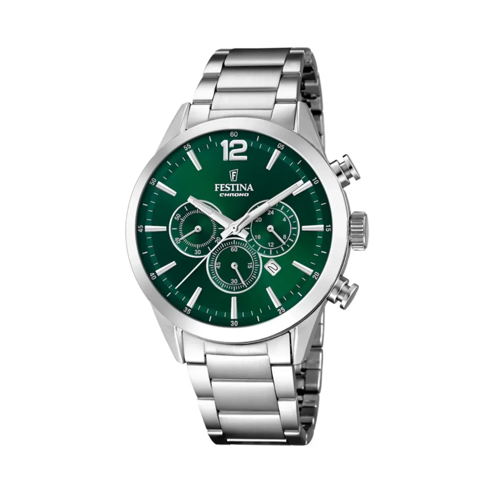 Festina ure Festina Timeless Chronograph F20343/B | Herreure Med Lænke | Herreure I Stål