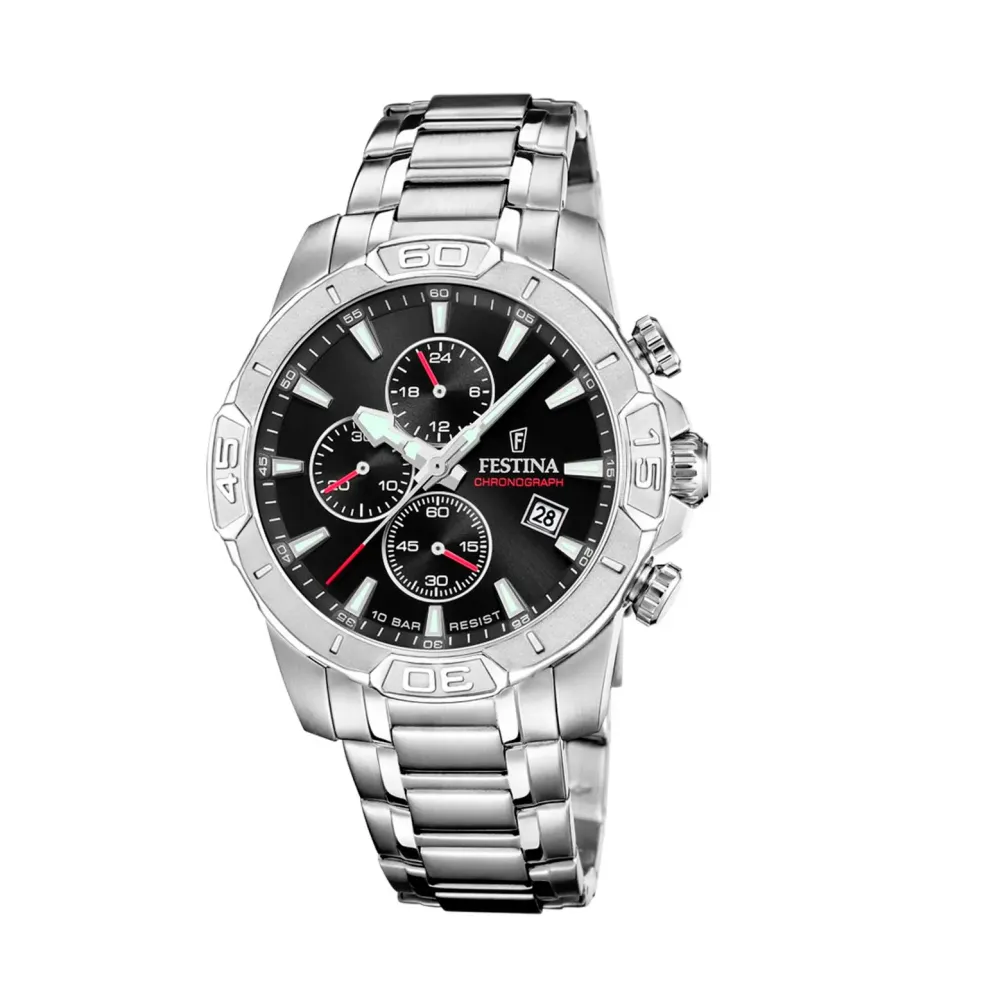 Festina ure Festina Timeless Chronograph F20704/3 | Herreure Med Lænke | Herreure I Stål