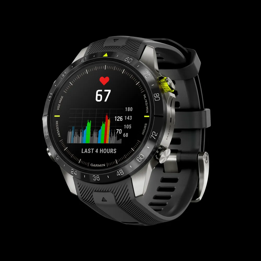 Garmin ure Garmin MARQ Athlete GEN2 010-02648-41 | Herreure I Titanium | Herreure Med Rem