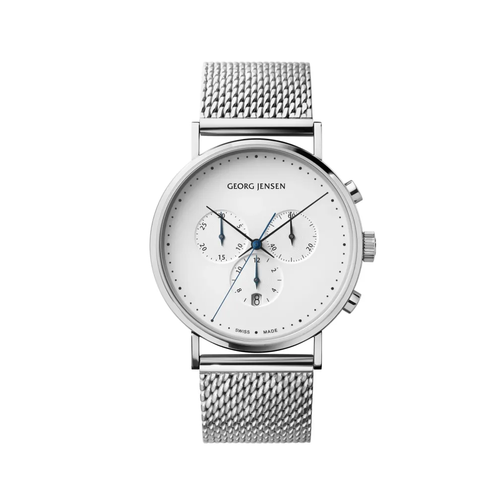 Georg Jensen Koppel 41mm 10019776 | Herreure Med Lænke | Herreure I Stål