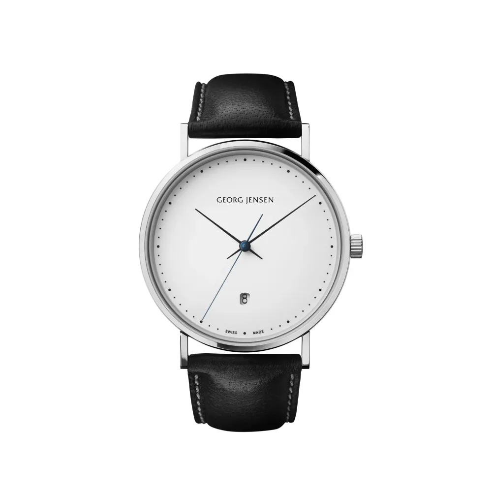 Georg Jensen Koppel 41mm 10019586 | Herreure Med Rem | Herreure I Stål
