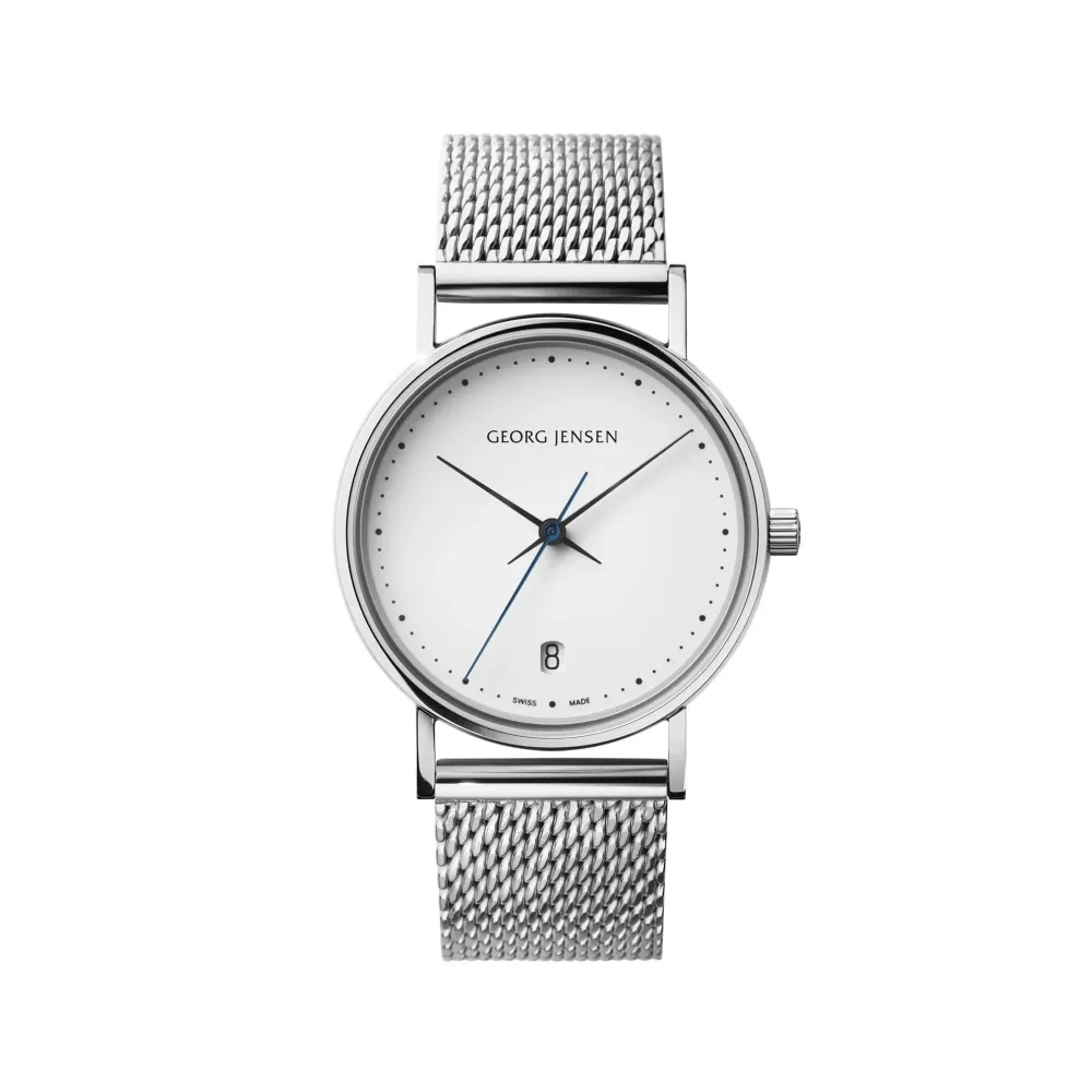 Georg Jensen Koppel 32mm 10019770 | Dame Dameure I Stål | Dameure Med Lænke