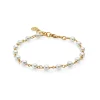 Izabel Camille smykker Izabel Camille Miss Pearl armbånd A3112GSWHITE | Armbånd | Forgyldte Sølvsmykker
