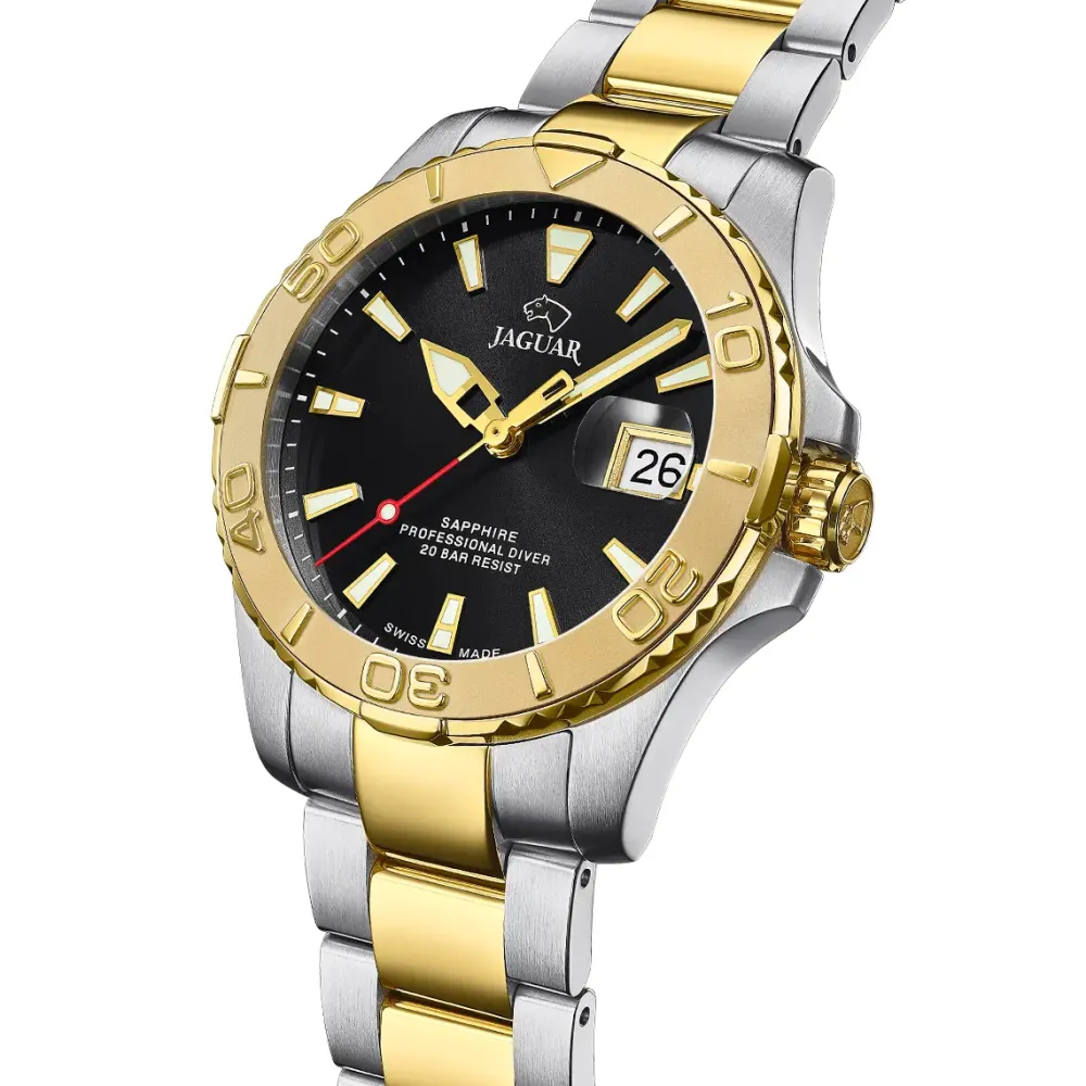 Jaguar ure Jaguar Executive Diver J970/3 | Dame Dameure Med Lænke | Dameure I Bicolor