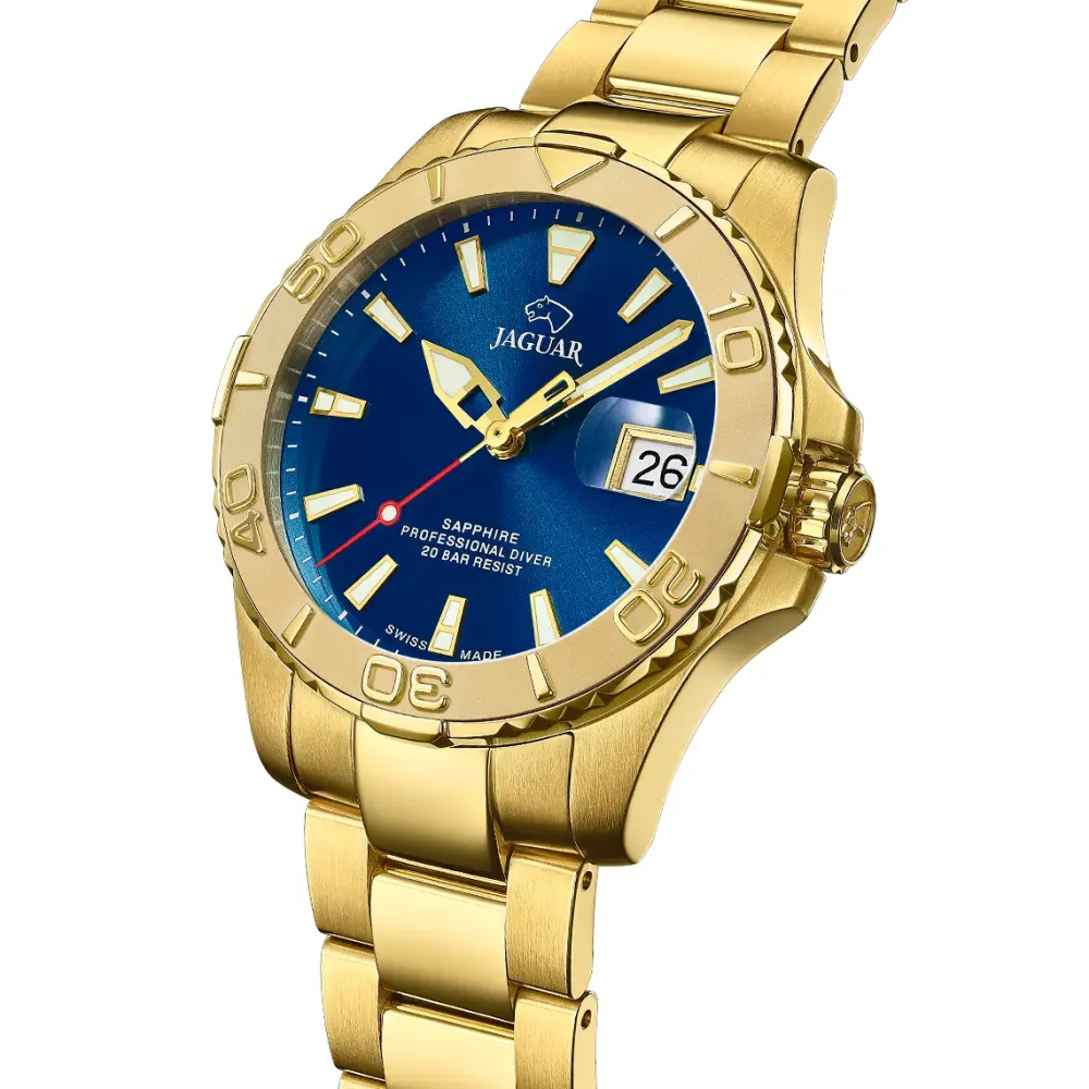 Jaguar ure Jaguar Executive Diver J971/2 | Dame Dameure Med Lænke | Dameure I Gulddouble