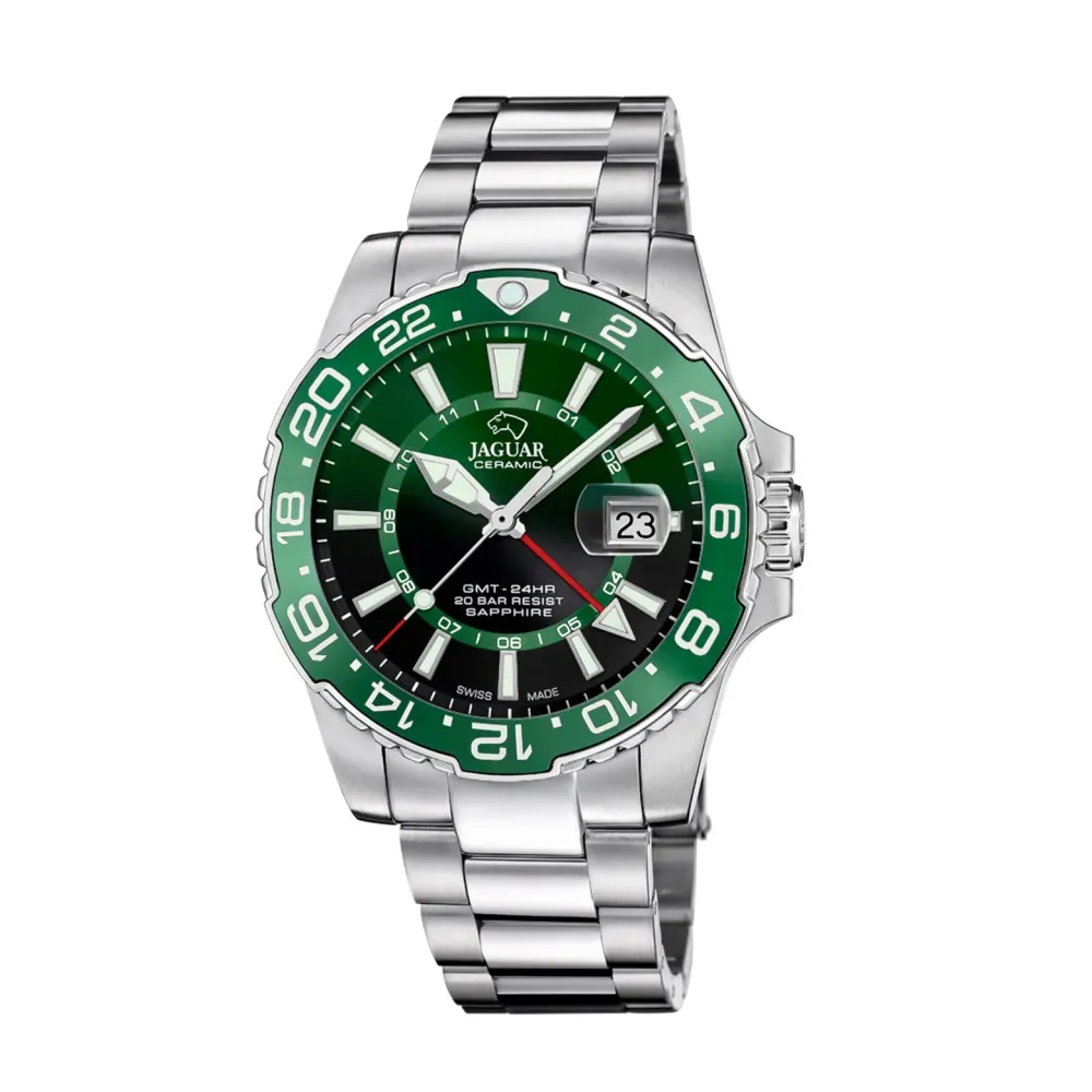 Jaguar ure Jaguar GMT Diver J1011/3 | Herreure Med Lænke | Herreure I Stål