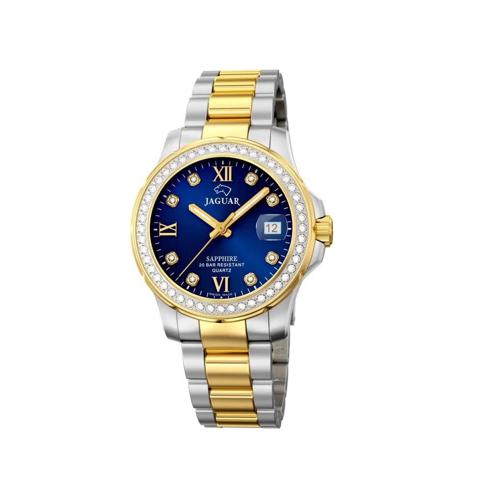 Jaguar ure Jaguar Lady Diver J893/2 | Dame Dameure Med Lænke | Dameure I Bicolor