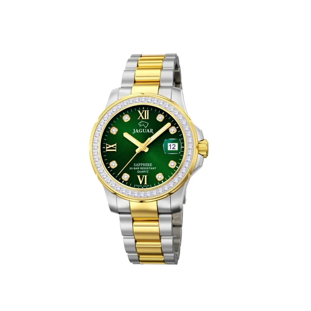 Jaguar ure Jaguar Lady Diver J893/3 | Dame Dameure Med Lænke | Dameure I Bicolor