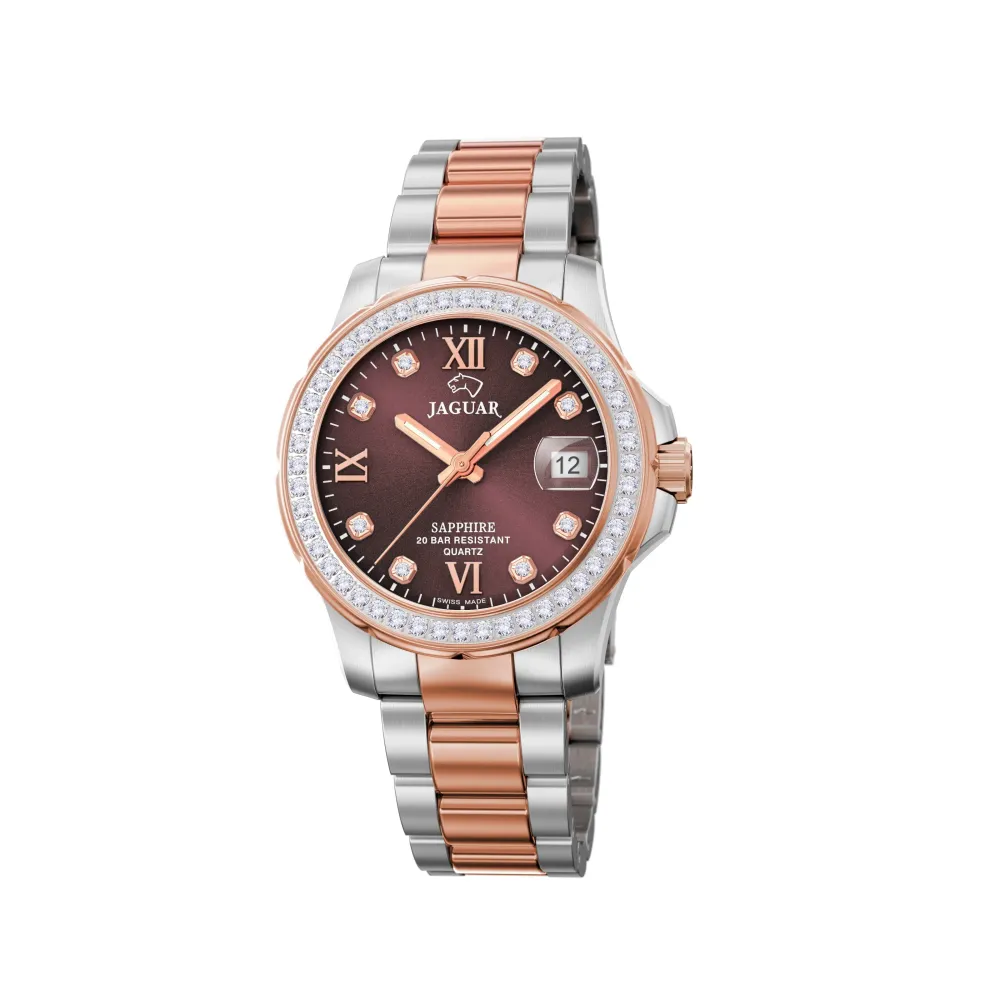 Jaguar ure Jaguar Lady Diver J894/2 | Dame Dameure Med Lænke | Dameure I Bicolor