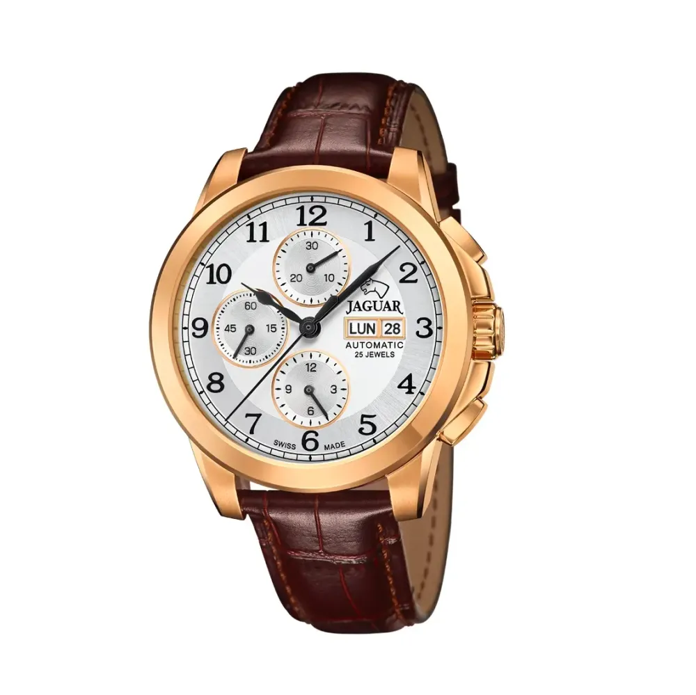 Jaguar ure Jaguar Valjoux Automatic J977/1 | Herreure Med Rem | Herreure I Gulddouble