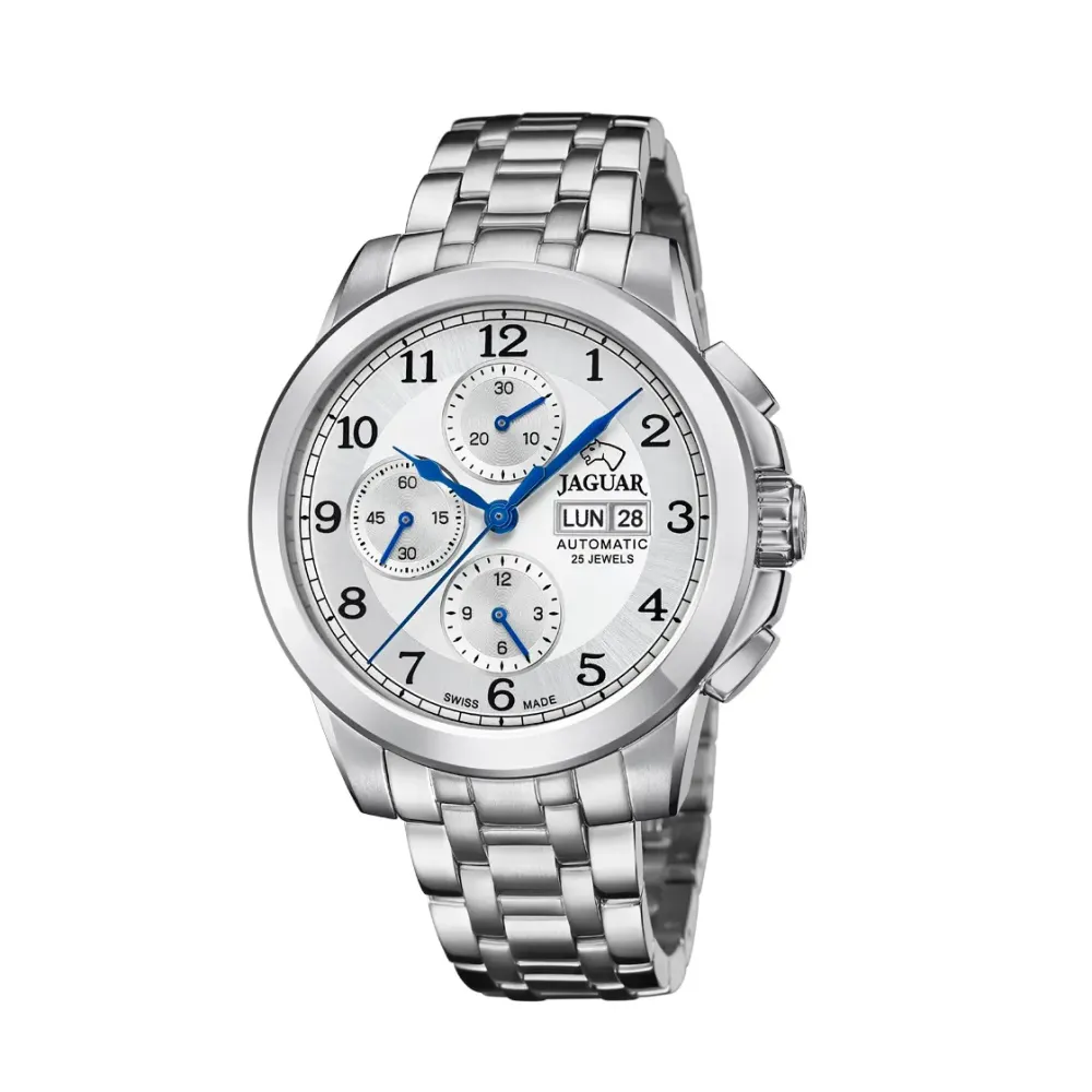 Jaguar ure Jaguar Valjoux Automatic J978/1 | Herreure Med Lænke | Herreure I Stål