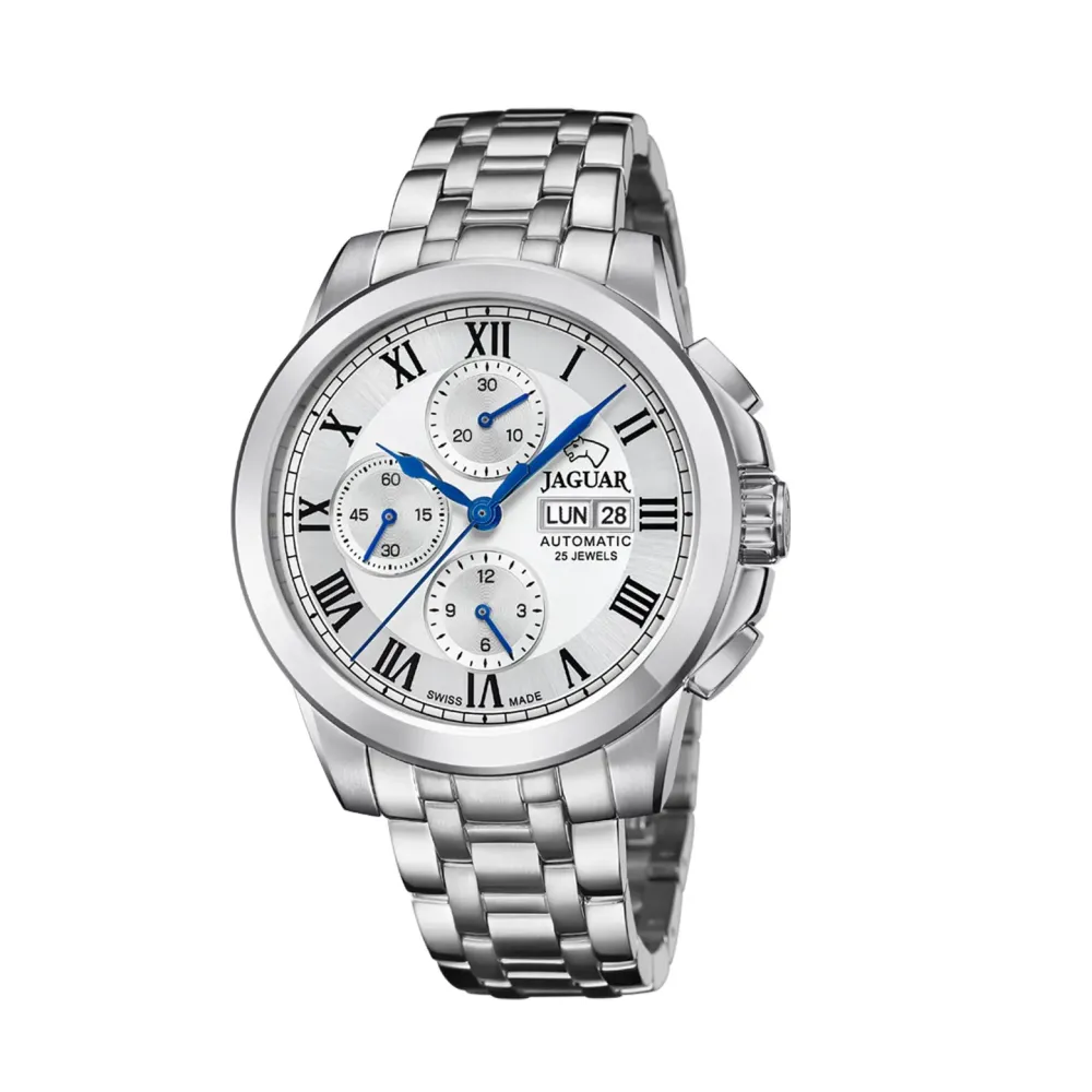 Jaguar ure Jaguar Valjoux Automatic J978/2 | Herreure Med Lænke | Herreure I Stål