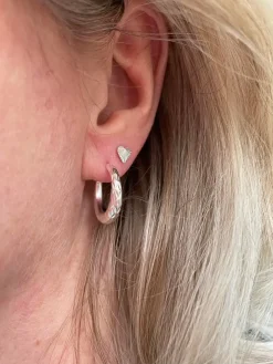 Jane Kønig smykker Jane Kønig Reflection Heart ørering RSHE01-S-AW2000 | Øreringe | Sølvsmykker