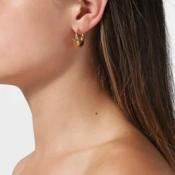 Jane Kønig smykker Jane Kønig Rhombus ørering RRE01-G-AW2000 | Øreringe | Forgyldte Sølvsmykker