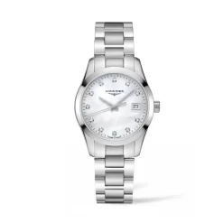 Longines Conquest Classic 34mm L2.386.4.87.6 | Dame Dameure Med Lænke | Dameure I Stål
