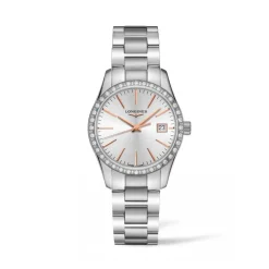 Longines Conquest Classic 34mm L2.386.0.72.6 | Dame Dameure Med Lænke | Dameure I Stål
