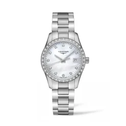 Longines Conquest Classic 34mm L2.386.0.87.6 | Dame Dameure Med Lænke | Dameure I Stål