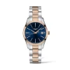 Longines Conquest Classic 34mm L2.386.3.92.7 | Dame Dameure Med Lænke | Dameure I Bicolor