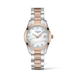 Longines Conquest Classic 34mm L2.386.3.87.7 | Dame Dameure Med Lænke | Dameure I Bicolor