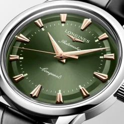 Longines Conquest Heritage 40mm L1.650.4.02.2 | Herreure Med Rem | Herreure I Stål