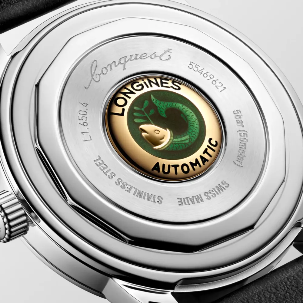 Longines Conquest Heritage 40mm L1.650.4.52.2 | Herreure Med Rem | Herreure I Stål