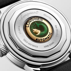 Longines Conquest Heritage 38mm L1.649.4.52.2 | Herreure Med Rem | Herreure I Stål