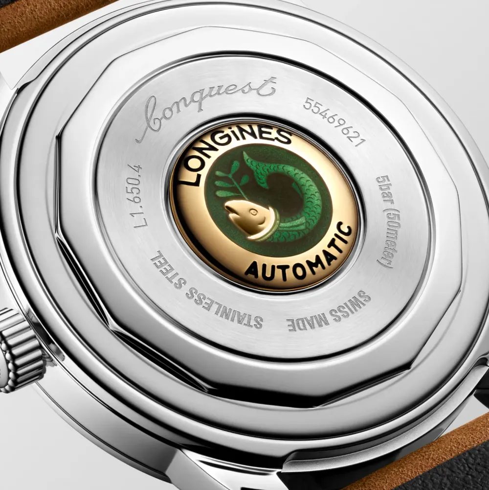 Longines Conquest Heritage 40mm L1.650.4.72.2 | Herreure Med Rem | Herreure I Stål