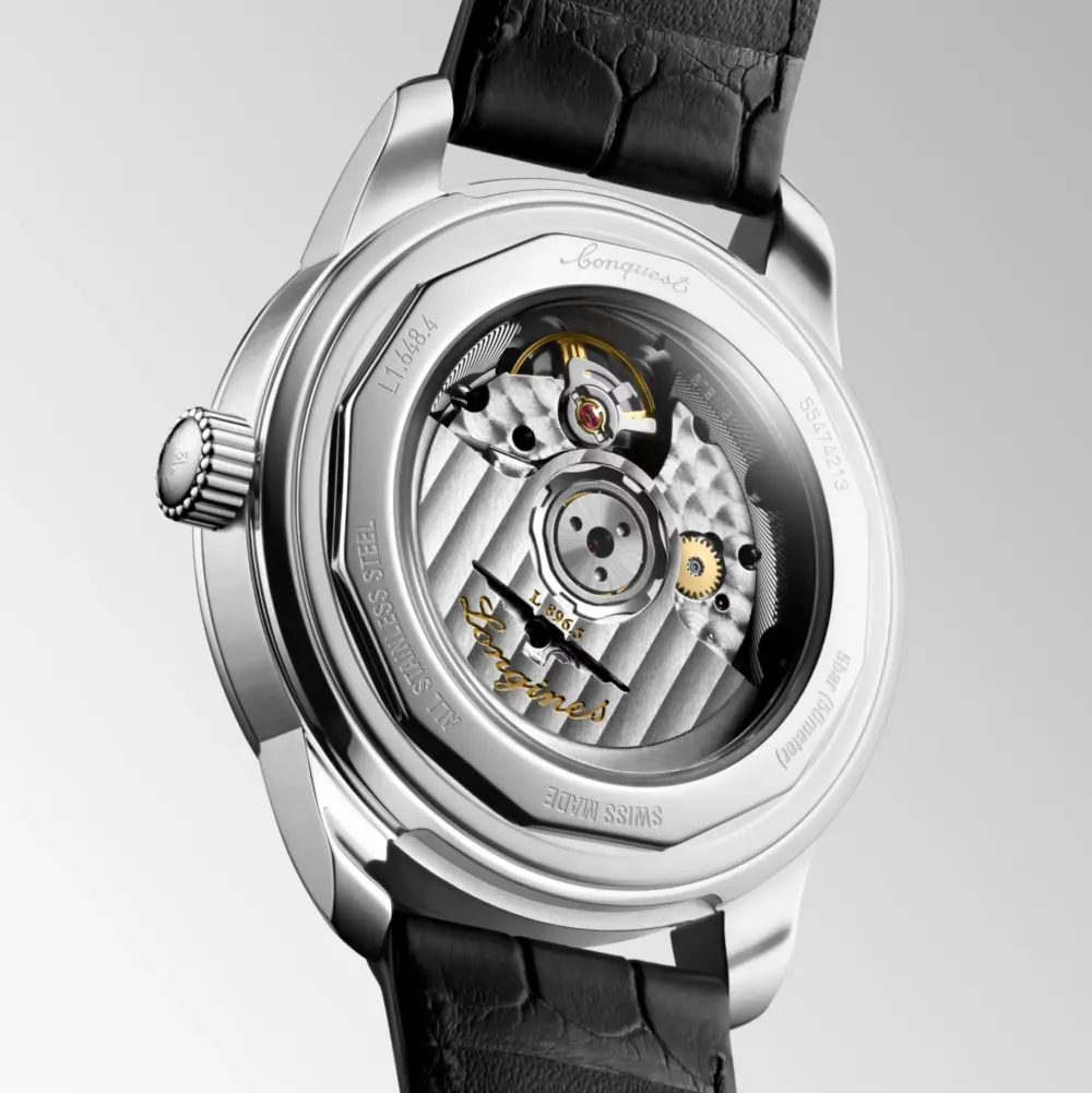 Longines Conquest Heritage 38mm L1.648.4.78.2 | Herreure Med Rem | Herreure I Stål