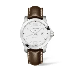 Longines Conquest 41mm L3.759.4.76.5 | Herreure Med Rem | Herreure I Stål