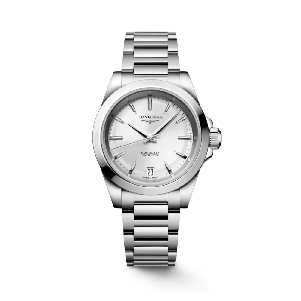 Longines Conquest 34mm L3.430.4.72.6 | Dame Dameure Med Lænke | Dameure I Stål